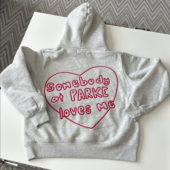Parke Tops - PARKE 2026 Valentines Drop-Somebody Loves Me Hoodie -authentic -brand new in Bag